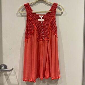 Cherry Red Babydoll Top